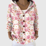 Cardigan Confort à Capuche en Maille