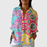 Blouse imprimée légère et colorée